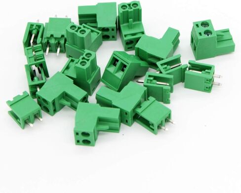 PoiLee 20 مجموعات 2 دبوس 5.08 مللي متر الملعب ذكر أنثى المكونات في PCB برغي محطة كتلة موصل in Kuwait