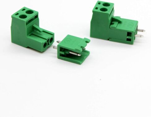 PoiLee 20 مجموعات 2 دبوس 5.08 مللي متر الملعب ذكر أنثى المكونات في PCB برغي محطة كتلة موصل in Kuwait