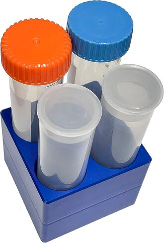 MUHWA 4 رف أنابيب كتلة تبريد من الألومنيوم جيدًا لأنابيب الطرد المركزي سعة 50 مل، عبوة من قطعة واحدة in Kuwait