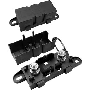 MEGA Fuse Holder Fit for ANM Bolt-on Fuse - 500A 32V Red 2 Pcs