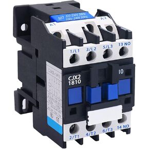 XMHF AC Contactor CJX2-1810 220V 25A 50/60Hz Coil 3P 3 Phase Rail Motor Controler Rail Mount Contactor