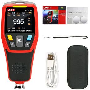 UNI-T UT343D Digital Coating Thickness Gauge Meter Tester Range 0 to 1250um with USB Data Function in Saudi Arabia