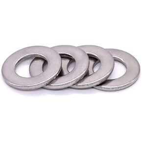 1/4" Stainless Steel Flat Washer (0.28" ID, 0.63" OD), 304 Stainless Steel 18-8, Bright Finish, Pack of 50 in Saudi Arabia