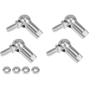 Kozelo 4 قطع CS8 زاوية كروية مشتركة - [M5x0.8 خيط أنثى يسار، M5x0.8 خيط ذكر يمين] وصلة كوع زنبركية غازية مناسبة للسيارات، باب مفصلي، خزانة in Kuwait