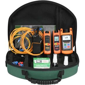 Komshine KLT-12E Optic Fiber Loss Tester Optical Fiber Loss Test Kit Optical Power Meter + Optical Light Source + VFL + FOCP (KLT-12E) in Saudi Arabia