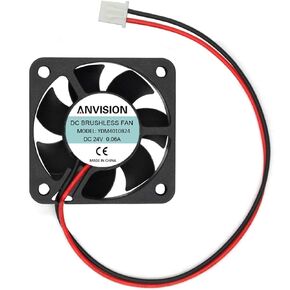 ANVISION 40 مم × 10 مم DC 12V مروحة تبريد بدون فرشاة، محمل كروي مزدوج، 2 دبوس in Kuwait