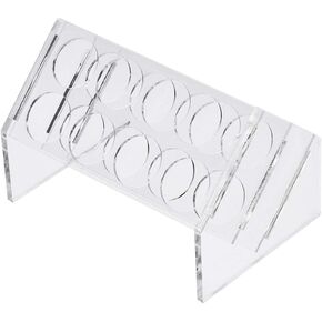 حامل أنبوب اختبار أكريليك ذو رف مائل من uxcell، 8 آبار لأنابيب الطرد المركزي سعة 50 مل in Kuwait