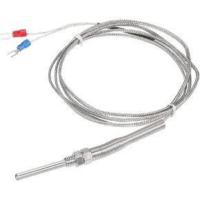 MECCANIXITY K Type Thermocouple Probe Waterproof Temperature Controller Sensor Stainless Steel 32 to 1112°F (0 to 600°C) 5x50mm 5ft in Kuwait