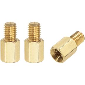 Uxcell M6x20mm + 8 مم ذكر-أنثى نحاس سداسي PCB اللوحة الأم فاصل المواجهة لطائرة بدون طيار FPV كوادكوبتر، الكمبيوتر ولوحة دوائر كهربائية 3 قطعة