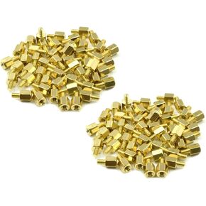Tsnamay M2.5 x 11mm + 6mm ذكر إلى أنثى خيط نحاسي سداسي أعمدة فاصل المواجهة - (100 قطعة) in Kuwait