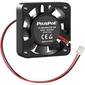 PLUSPOE 2-Pack 40mm x 10mm DC 12V مروحة تبريد بدون فرش، محمل كروي مزدوج لحالة الكمبيوتر ومرطب الطابعة ثلاثية الأبعاد وغيرها من استبدال إصلاح سلسلة الأجهزة الصغيرة