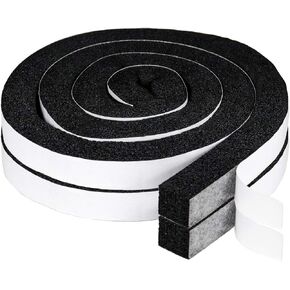 LBG Products Window Air Conditioner Foam Seal Insulating Strip,2 Roll of 6.5 Feet, 1"W X 1"T Windows AC Foams Weatherstrip Tape with High Resilience,Open Cell Soundproofing Insulation