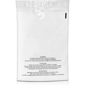 6 x 9 Clear Plastic Flat Poly Bags with Suffocation Warning Self Seal Adhesive 1.5 Mil for Business FBA Packaging, Jewelry, Clothes, Prints, Storage – Resealable (500 Pack)