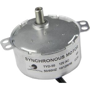 CHANCS Synchronous Motor TYD-50 24V AC 1/1.2RPM CCW 4W Fixed Rotation Electric Motor for Cat Litter Box