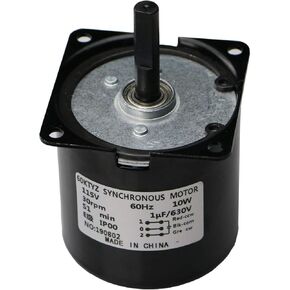 15RPM AC Motor 10Kg.cm Synchronous Gear Motor CW/CCW Control Dual Bearing 115V 60Hz 10W 60KTYZ