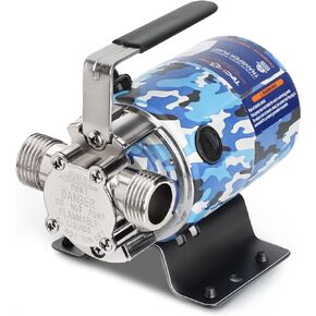 1/2 HP Cast Iron Transfer Pump, 120V 1560GPH Water Pump, High Pressure Transfer Pump with Suction Strainer and Brass Connectors.