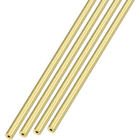 أنبوب نحاسي METALLIXITY (3 مم OD × 1 مم جدار T × 300 مم طول) 4 قطع، أنابيب مستقيمة - للتأثيث المنزلي، والآلات، والحرف اليدوية اليدوية in Kuwait