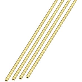 أنبوب نحاسي من ميتاليكسيتي (2 مم OD × 0.5 مم طول الجدار × 300 مم طول) 4 قطع، أنابيب مستقيمة - للتأثيث المنزلي، والآلات، والحرف اليدوية اليدوية in Kuwait
