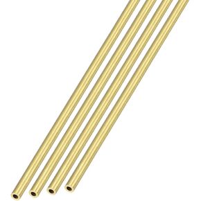 أنبوب نحاسي من METALLIXITY (2.5 مم OD × 0.5 مم جدار T × 300 مم طول) 4 قطع، أنابيب مستقيمة - للتأثيث المنزلي، والآلات، والحرف اليدوية اليدوية in Kuwait