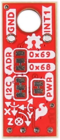 SparkFun Micro 6DoF IMU Breakout - BMI270 (Qwiic) متكامل للغاية ومنخفض الطاقة IMU على الرقاقة ميزات مقاطعة الحركة، الأبعاد: 0.3 بوصة. × 0.75 بوصة، 1.8 فولت و3.3 فولت. in Saudi Arabia