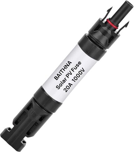 BAITHNA 1000V PV Fuse Connector IP68 Waterproof Dustproof in-line Fuse Holder, Male and Female Solar Plug with 1 Fuse (30A Fuse Connector) in Saudi Arabia