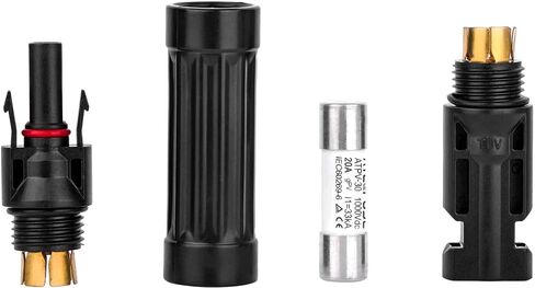 BAITHNA 1000V PV Fuse Connector IP68 Waterproof Dustproof in-line Fuse Holder, Male and Female Solar Plug with 1 Fuse (30A Fuse Connector) in Saudi Arabia