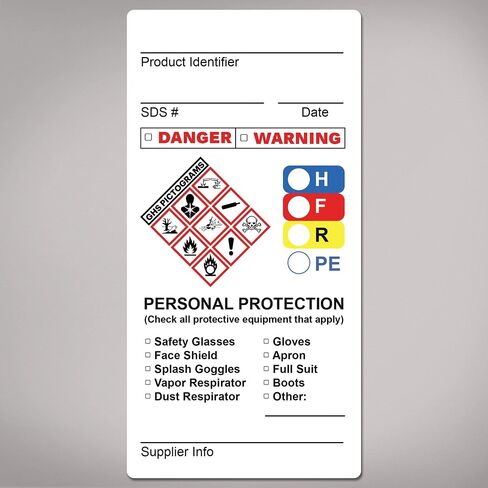 Avery GHS Secondary Container Labels, Waterproof, Chemical Resistant, Preprinted, Handwrite-Only, 1" x 2.5", 240 GHS Labels in Saudi Arabia