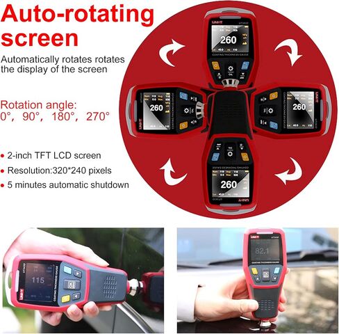 UNI-T UT343D Digital Coating Thickness Gauge Meter Tester Range 0 to 1250um with USB Data Function in Saudi Arabia