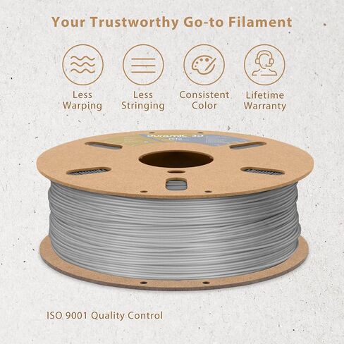 DURAMIC 3D PETG Filament 1.75 مم أسود، خيوط طباعة ثلاثية الأبعاد 1 كجم بكرة (2.2 رطل)، خيوط سوداء 1.75 مم دقة الأبعاد +/- 0.05 مم غير متشابكة، غير قابلة للانسداد، غير خيوط in Kuwait