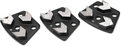 قرص طحن ماسي، 3 قطع من وسادة طحن الأرضية الماسية شبه المنحرفة، أحذية طحن خرسانية 16#، سطح أملس وأسنان قاطعة، سهلة الحمل in Kuwait