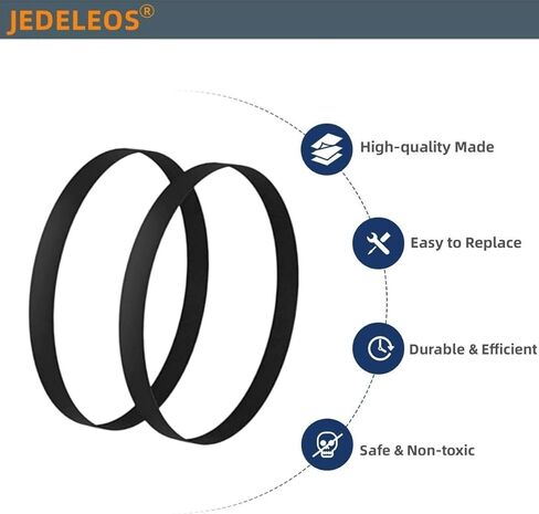 أحزمة بديلة من JEDELEOS لجهاز Hoover MaxLife Total Home Pet Vacuum Model UH74100 وUH74100M، حزام مسطح غير قابل للتمدد (عبوة من قطعتين) in Kuwait