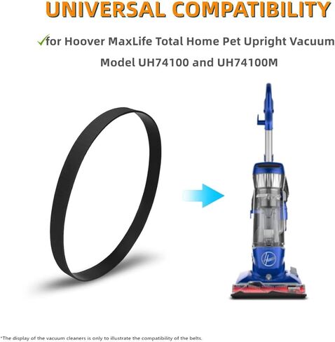 أحزمة بديلة من JEDELEOS لجهاز Hoover MaxLife Total Home Pet Vacuum Model UH74100 وUH74100M، حزام مسطح غير قابل للتمدد (عبوة من قطعتين) in Kuwait