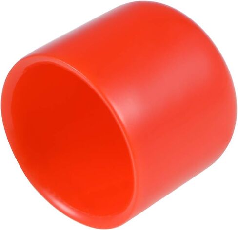 uxcell 15pcs Rubber End Caps 3/4"(19mm) ID Vinyl Round End Cap Cover Screw Thread Protectors Red in Kuwait