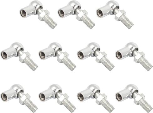 وصلة كروية زاوية 12 قطعة من Kozelo - [M8x1.25 خيط أنثى يمين، M8x1.25 خيط ذكر يمين] وصلة كوع زنبركية غازية مناسبة للسيارات، باب مفصلي، خزانة in Kuwait