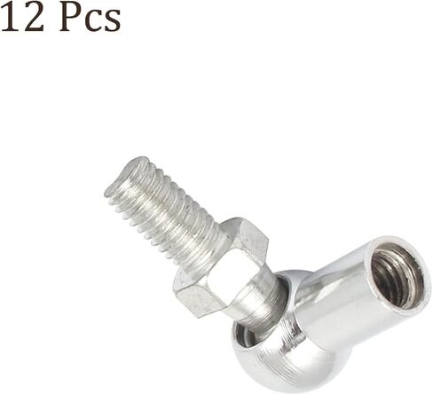 وصلة كروية زاوية 12 قطعة من Kozelo - [M8x1.25 خيط أنثى يمين، M8x1.25 خيط ذكر يمين] وصلة كوع زنبركية غازية مناسبة للسيارات، باب مفصلي، خزانة in Kuwait