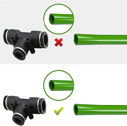 يوتا بنوماتيك 5 عبوات بلاستيكية تعمل بالدفع لتوصيل التركيبات الانبوبية 1/2 او دي، تركيبات ضغط تناسب الانابيب (1/2 انش تي كونيك) in Kuwait