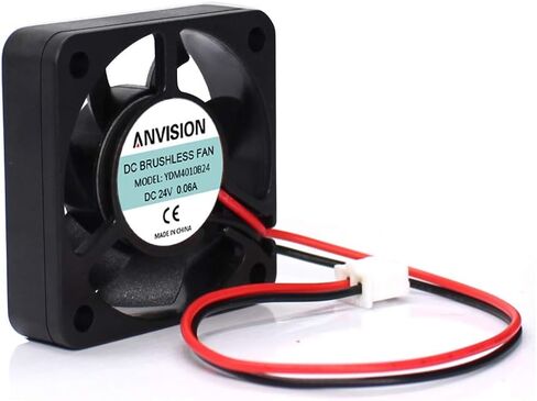 ANVISION 40 مم × 10 مم DC 12V مروحة تبريد بدون فرشاة، محمل كروي مزدوج، 2 دبوس in Saudi Arabia