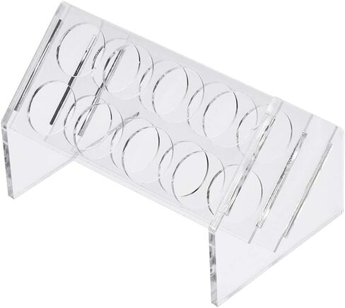 حامل أنبوب اختبار أكريليك ذو رف مائل من uxcell، 8 آبار لأنابيب الطرد المركزي سعة 50 مل in Kuwait