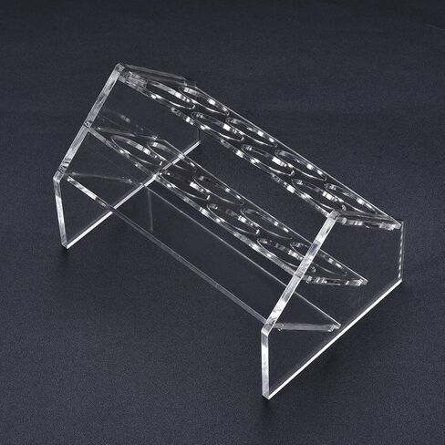 حامل أنبوب اختبار أكريليك ذو رف مائل من uxcell، 8 آبار لأنابيب الطرد المركزي سعة 50 مل in Kuwait