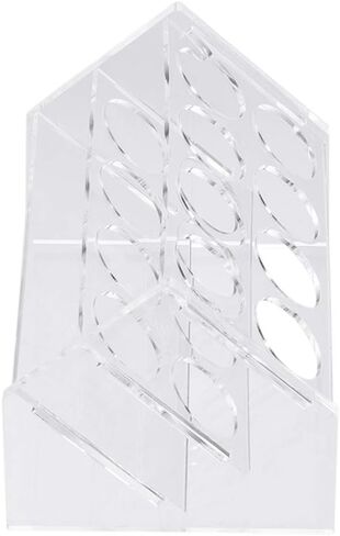 حامل أنبوب اختبار أكريليك ذو رف مائل من uxcell، 8 آبار لأنابيب الطرد المركزي سعة 50 مل in Kuwait