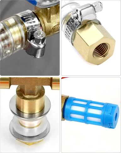 غرفة تفريغ QWORK، غطاء أكريليك مقسّى سعة 5 جالون، غرفة تفريغ من الفولاذ المقاوم للصدأ، لإزالة الغازات من السيليكون، وتثبيت الخشب in Kuwait