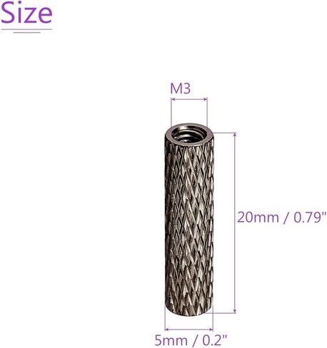 DMiotech 10 عبوات M3x20mm ألومنيوم مخرش فاصل عمود مستدير لطائرة RC FPV بدون طيار DIY أجزاء رمادي in Kuwait