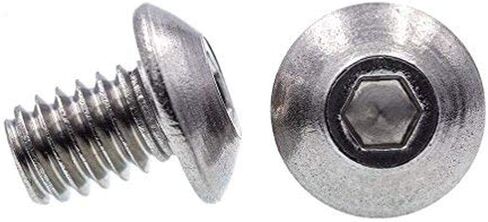 Prime-Line 9168812 Socket Cap Screws, Button Head, Hex (Allen) Drive, #8-32 X 1/4 in, Grade 18-8 Stainless Steel (10 Pack) in Saudi Arabia