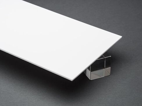 1/8" (3mm) Solid White Acrylic 12"x12" Sheet Plexiglass Cast AZM in Kuwait