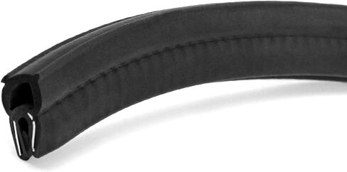 QWORK 20 Feet EPDM Rubber Trim Seal with Top Bulb, Fits Edge 1/16" to 1/8" in Saudi Arabia