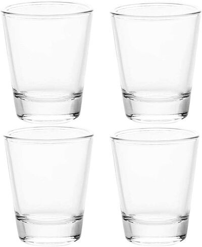 BCnmviku 1.5 oz Shot Glasses Sets with Heavy Base, Clear Shot Glass (4 Pack) in Kuwait