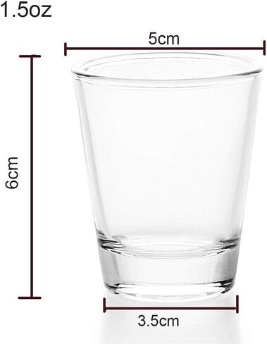 BCnmviku 1.5 oz Shot Glasses Sets with Heavy Base, Clear Shot Glass (4 Pack) in Kuwait