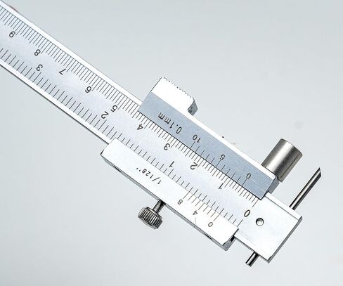 LLDSIMEX Parallel Marking Vernier Caliper 0-200mm/8 Inch Stainless Steel Marking Gauge Parallel Cross Calipers Measuring Tool with 2 Carbide Scribers/Pins/Needle in Saudi Arabia
