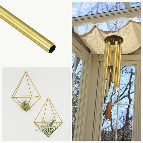 METALLIXITY Brass Tube (7mm OD x 0.25mm Wall T x 300mm L), Straight Tubing - for Home Furnishing, Machinery, DIY Handicraft in Saudi Arabia
