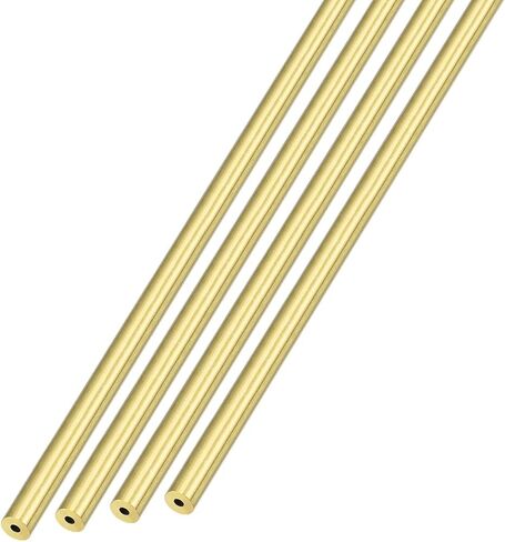 أنبوب نحاسي METALLIXITY (3 مم OD × 1 مم جدار T × 300 مم طول) 4 قطع، أنابيب مستقيمة - للتأثيث المنزلي، والآلات، والحرف اليدوية اليدوية in Kuwait